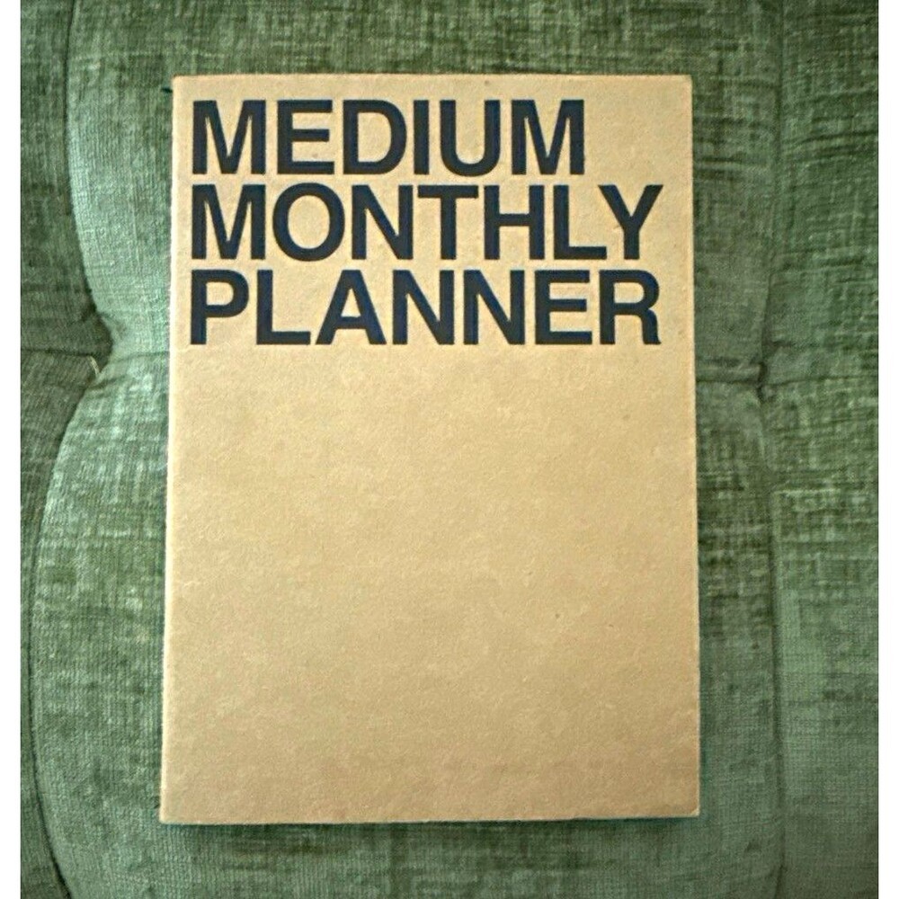 Medium Monthly Planner Calendar Booklet - Monthly Format Planner, Medium Size